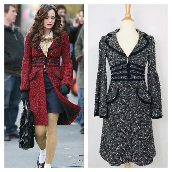 Gossip Girl Nanette Lepore Tweed Coat 